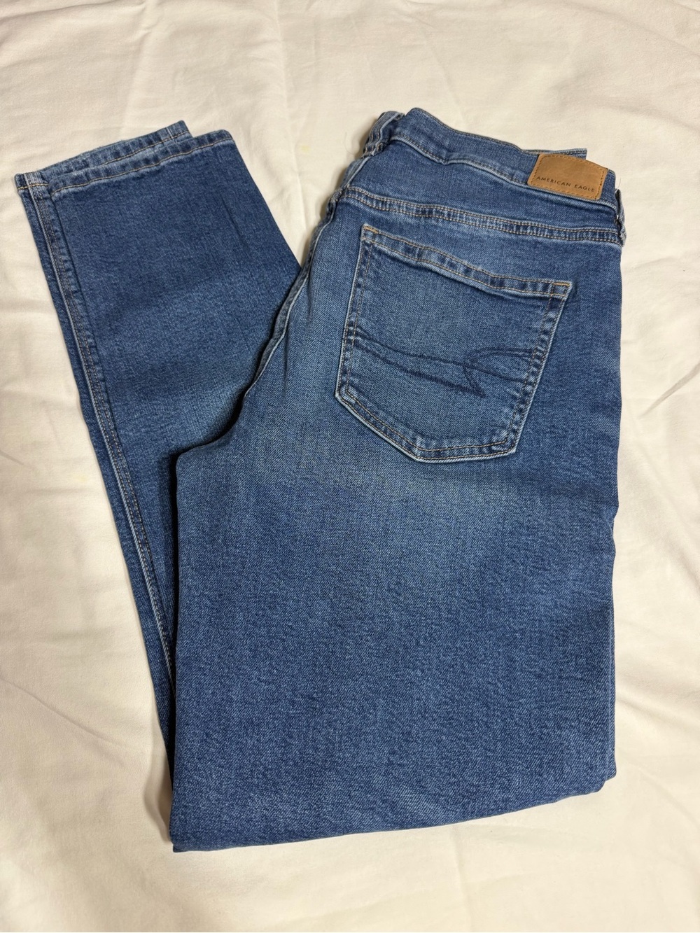 American Eagle Outfitters Women's Dark Blue Skinny Jeans